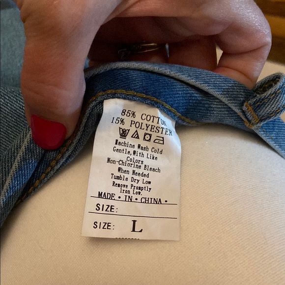 Denim Button-Down Maxi Skirt size L - Picture 4 of 4